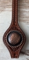 Rope Edge Flower Engraved Concho copper 1 3/4